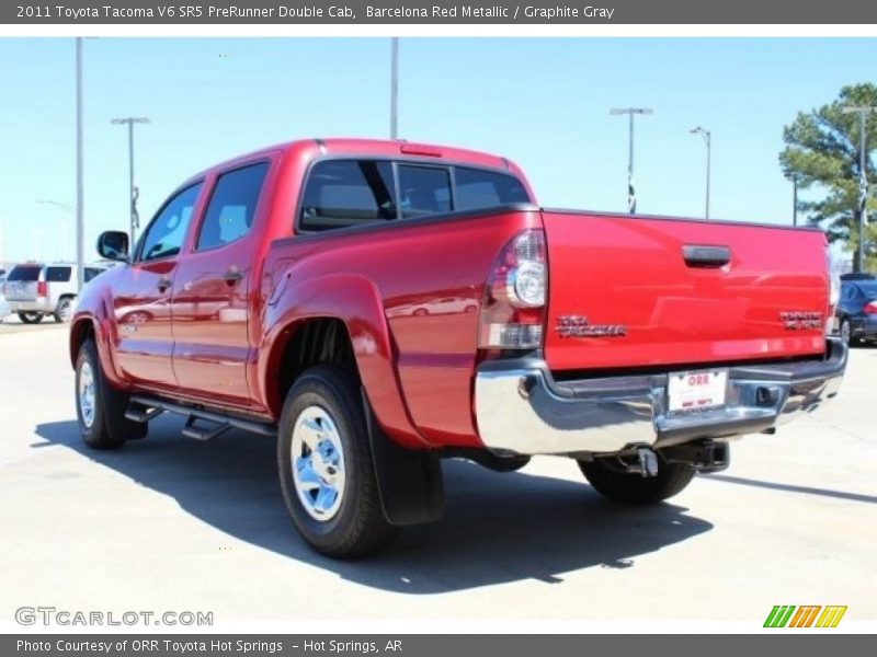 Barcelona Red Metallic / Graphite Gray 2011 Toyota Tacoma V6 SR5 PreRunner Double Cab