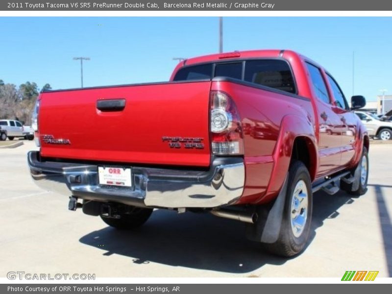 Barcelona Red Metallic / Graphite Gray 2011 Toyota Tacoma V6 SR5 PreRunner Double Cab