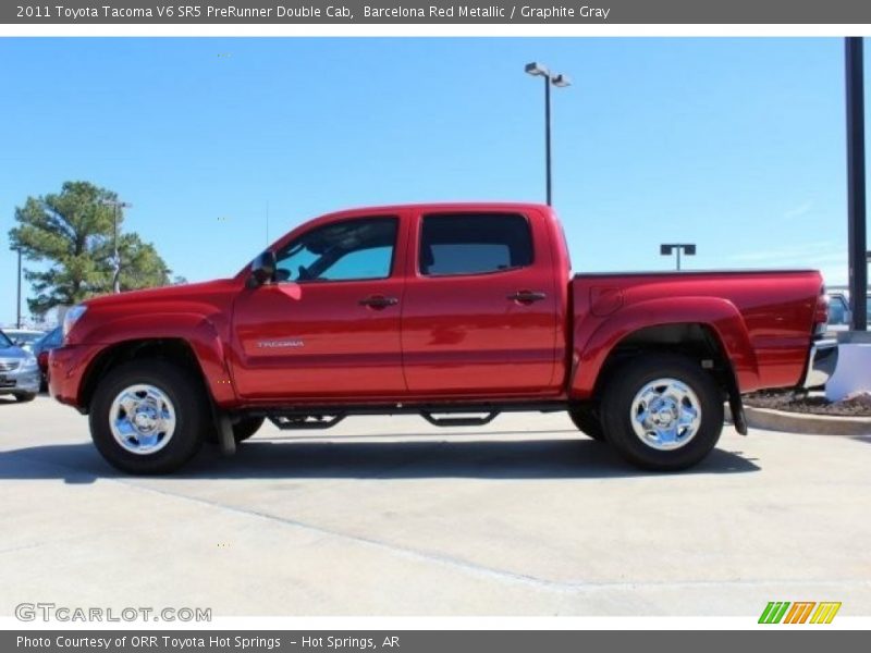 Barcelona Red Metallic / Graphite Gray 2011 Toyota Tacoma V6 SR5 PreRunner Double Cab