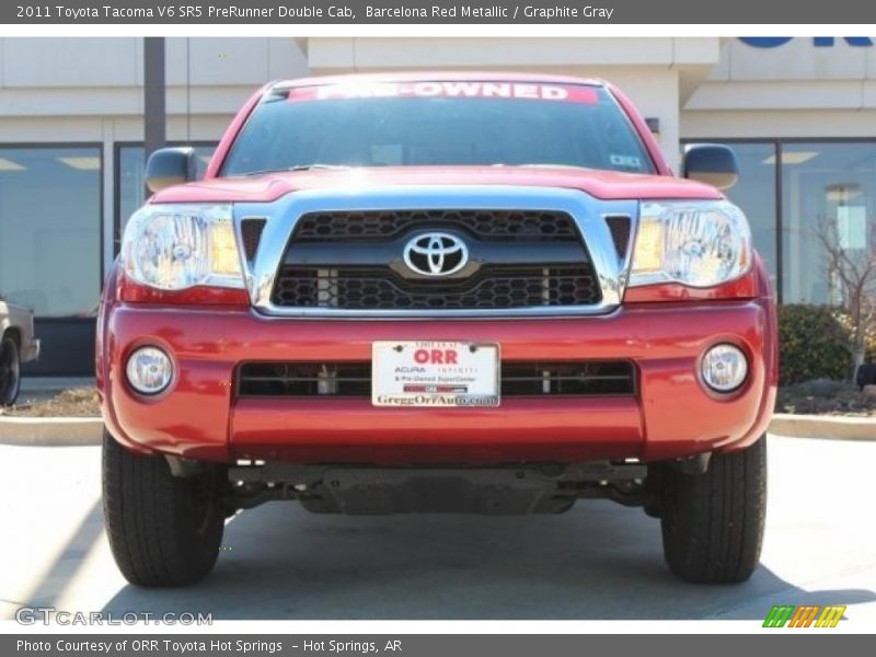 Barcelona Red Metallic / Graphite Gray 2011 Toyota Tacoma V6 SR5 PreRunner Double Cab