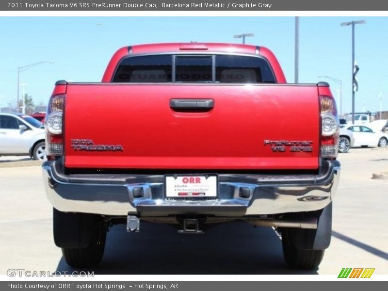 Barcelona Red Metallic / Graphite Gray 2011 Toyota Tacoma V6 SR5 PreRunner Double Cab