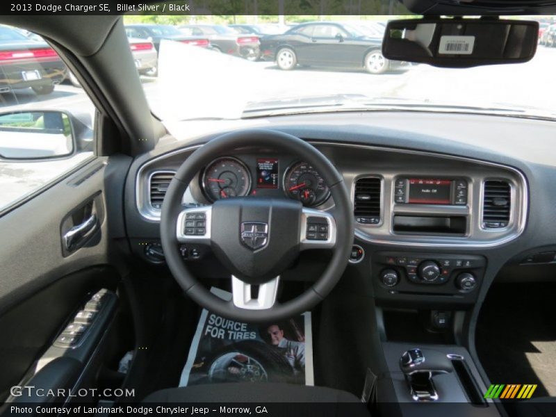 Billet Silver / Black 2013 Dodge Charger SE