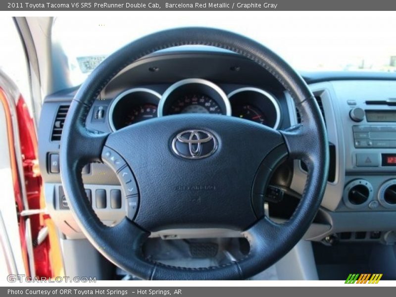 Barcelona Red Metallic / Graphite Gray 2011 Toyota Tacoma V6 SR5 PreRunner Double Cab