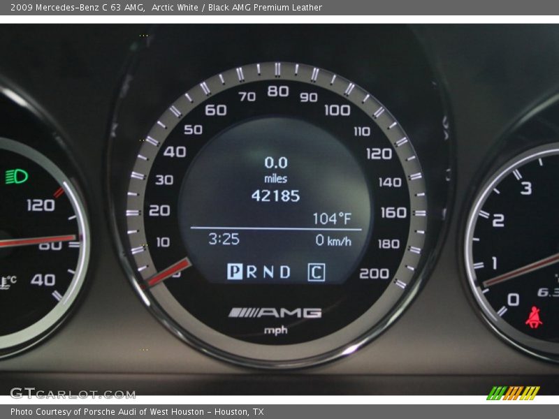 Arctic White / Black AMG Premium Leather 2009 Mercedes-Benz C 63 AMG