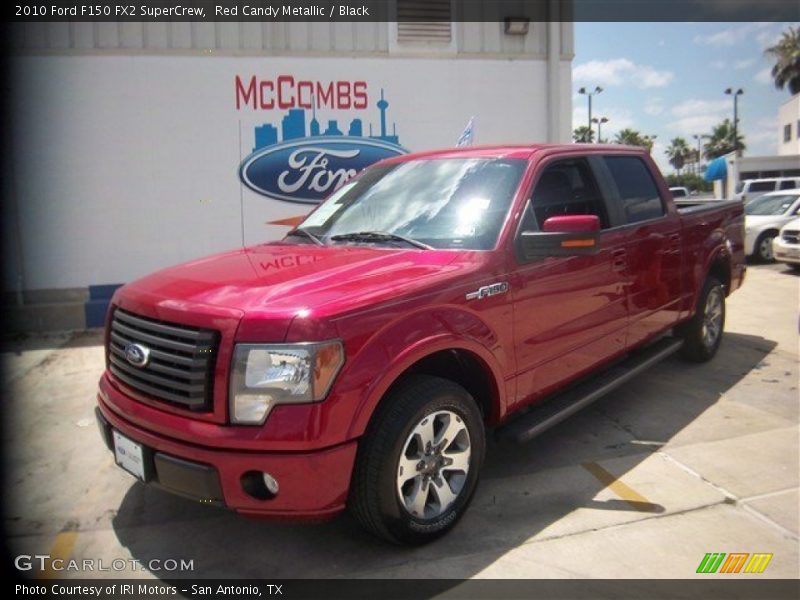 Red Candy Metallic / Black 2010 Ford F150 FX2 SuperCrew