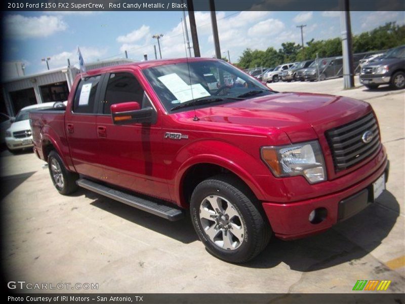 Red Candy Metallic / Black 2010 Ford F150 FX2 SuperCrew