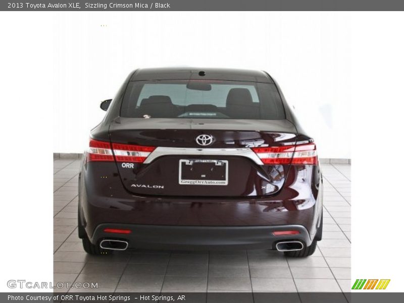 Sizzling Crimson Mica / Black 2013 Toyota Avalon XLE