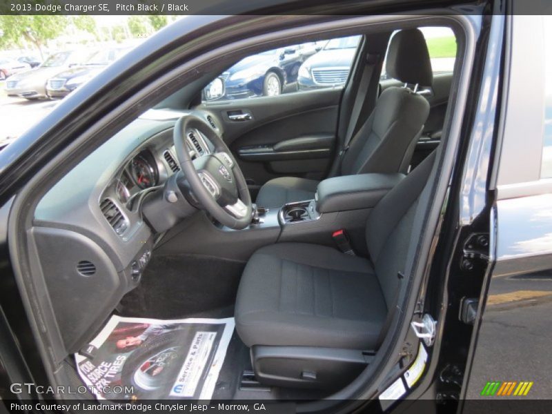 Pitch Black / Black 2013 Dodge Charger SE