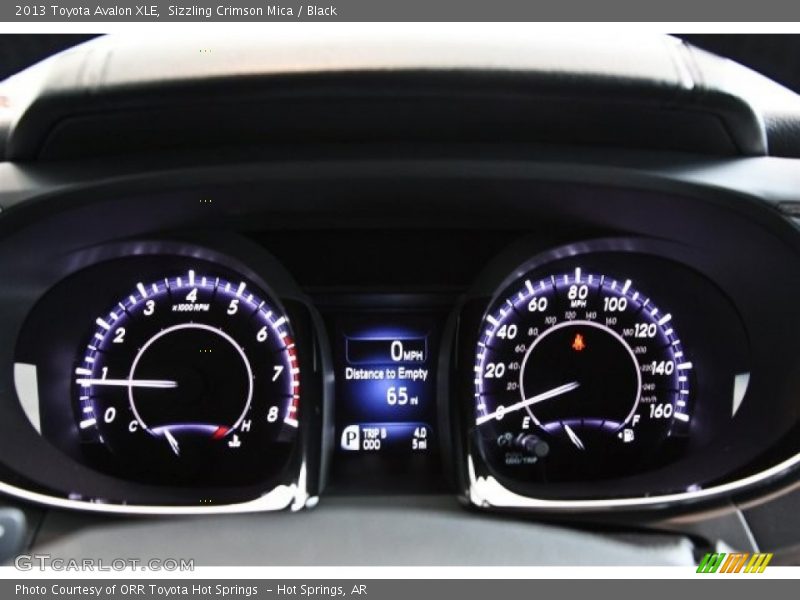 Sizzling Crimson Mica / Black 2013 Toyota Avalon XLE