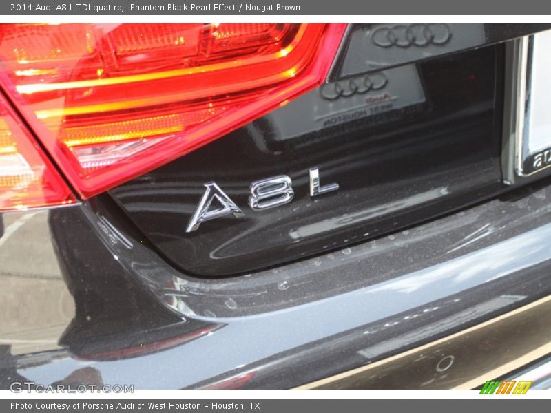 Phantom Black Pearl Effect / Nougat Brown 2014 Audi A8 L TDI quattro
