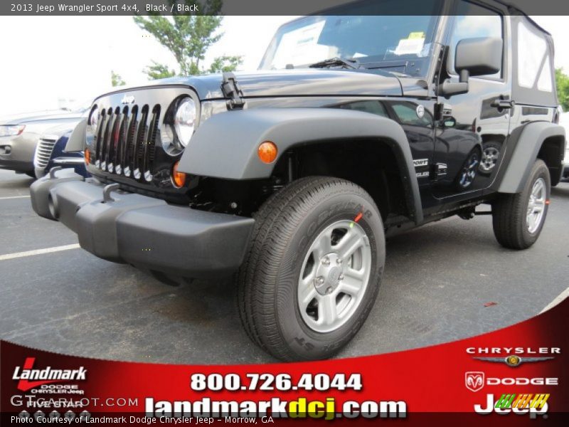 Black / Black 2013 Jeep Wrangler Sport 4x4