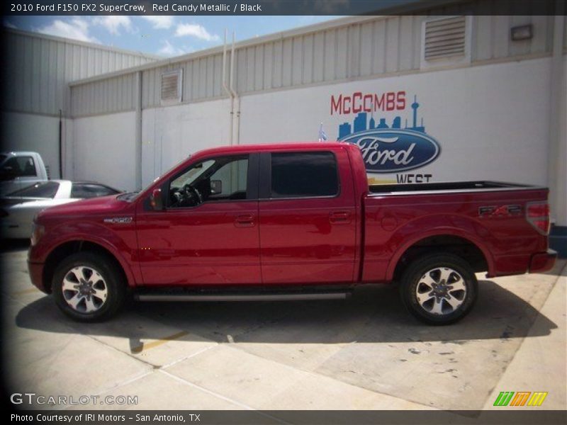 Red Candy Metallic / Black 2010 Ford F150 FX2 SuperCrew