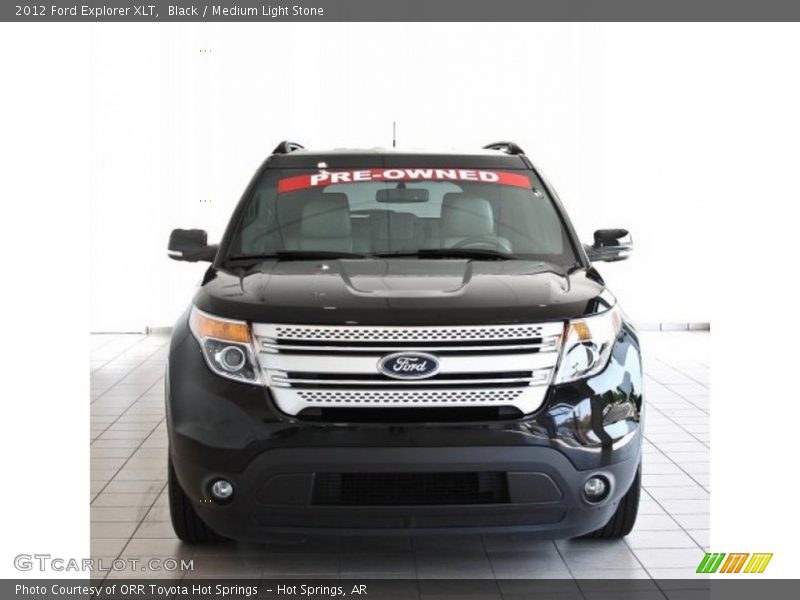 Black / Medium Light Stone 2012 Ford Explorer XLT