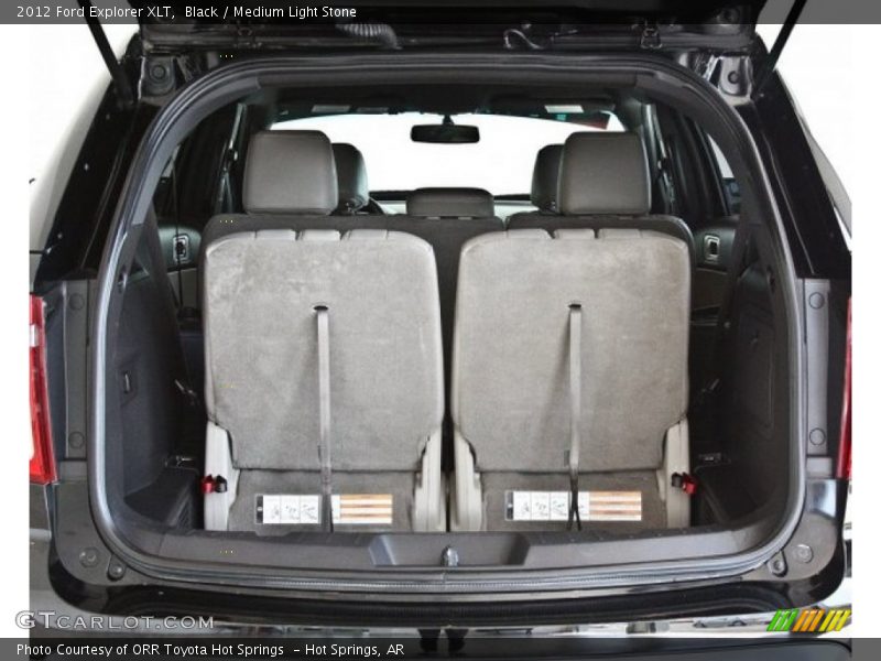 Black / Medium Light Stone 2012 Ford Explorer XLT