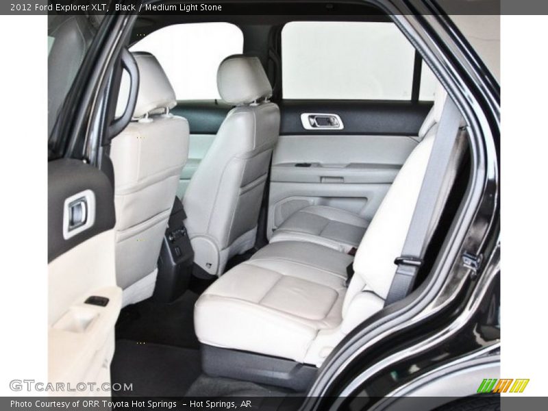 Black / Medium Light Stone 2012 Ford Explorer XLT