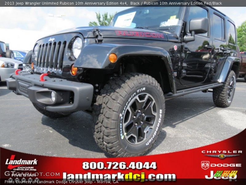 Black / Rubicon 10th Anniversary Edition Red/Black 2013 Jeep Wrangler Unlimited Rubicon 10th Anniversary Edition 4x4