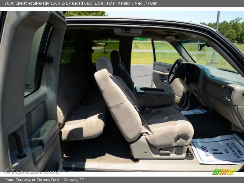 Light Pewter Metallic / Medium Oak 2000 Chevrolet Silverado 1500 LS Extended Cab