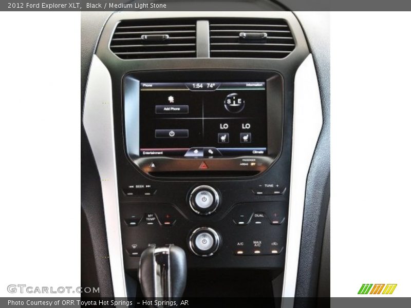 Controls of 2012 Explorer XLT