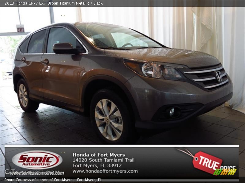 Urban Titanium Metallic / Black 2013 Honda CR-V EX