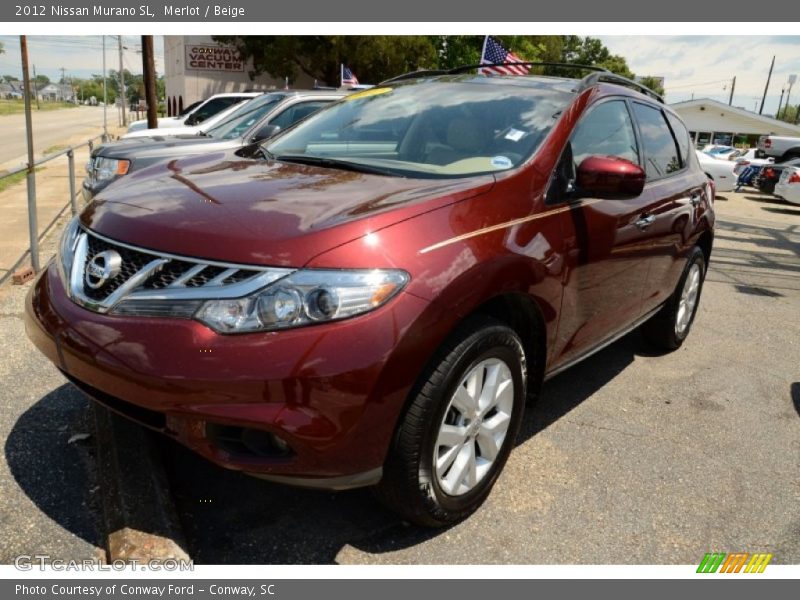 Front 3/4 View of 2012 Murano SL