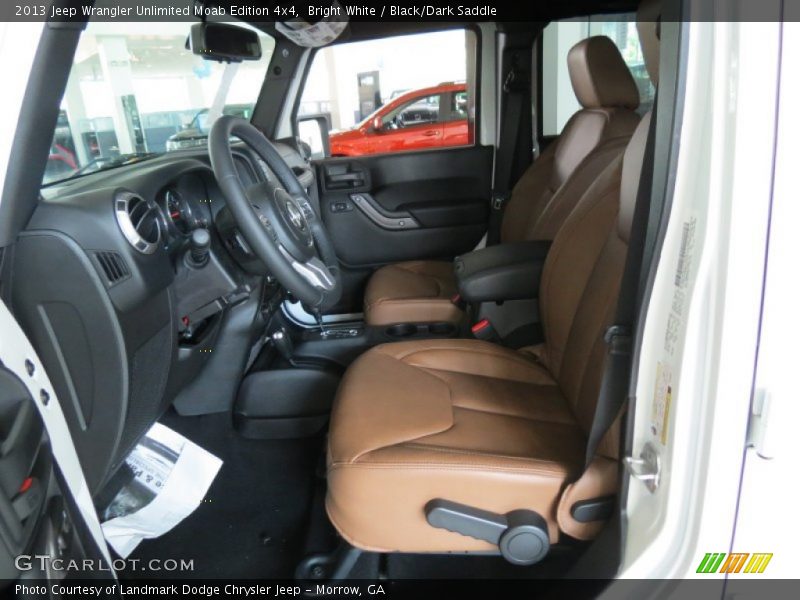 Bright White / Black/Dark Saddle 2013 Jeep Wrangler Unlimited Moab Edition 4x4