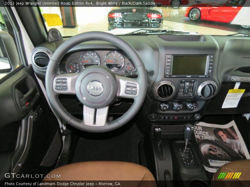 Bright White / Black/Dark Saddle 2013 Jeep Wrangler Unlimited Moab Edition 4x4