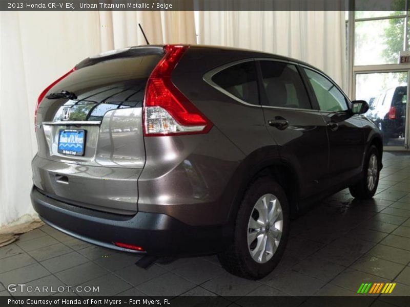 Urban Titanium Metallic / Beige 2013 Honda CR-V EX
