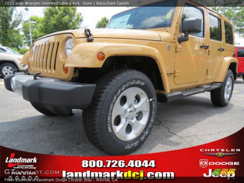 Dune / Black/Dark Saddle 2013 Jeep Wrangler Unlimited Sahara 4x4