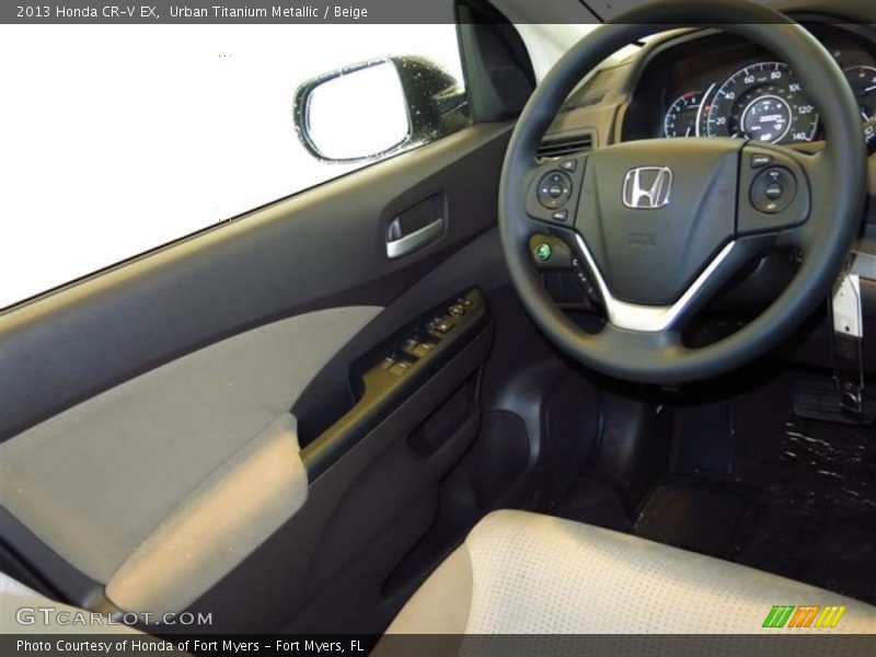 Urban Titanium Metallic / Beige 2013 Honda CR-V EX