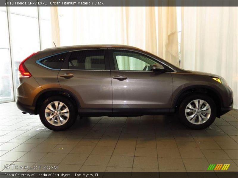 Urban Titanium Metallic / Black 2013 Honda CR-V EX-L