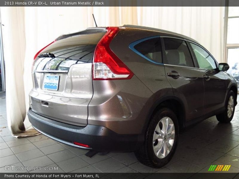 Urban Titanium Metallic / Black 2013 Honda CR-V EX-L