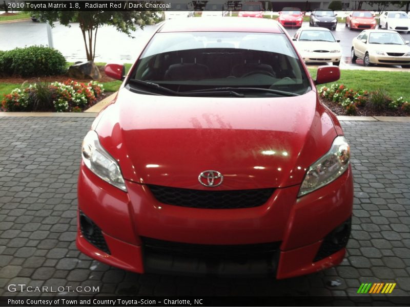 Radiant Red / Dark Charcoal 2010 Toyota Matrix 1.8