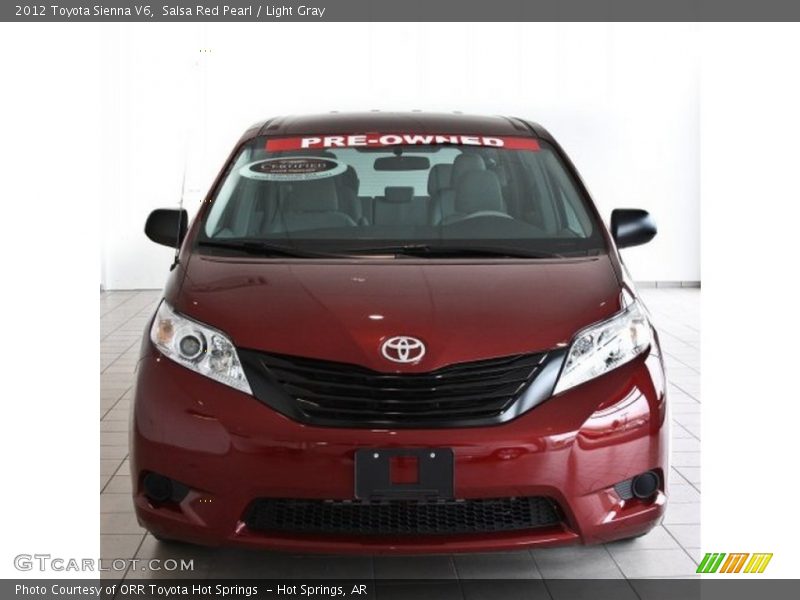 Salsa Red Pearl / Light Gray 2012 Toyota Sienna V6