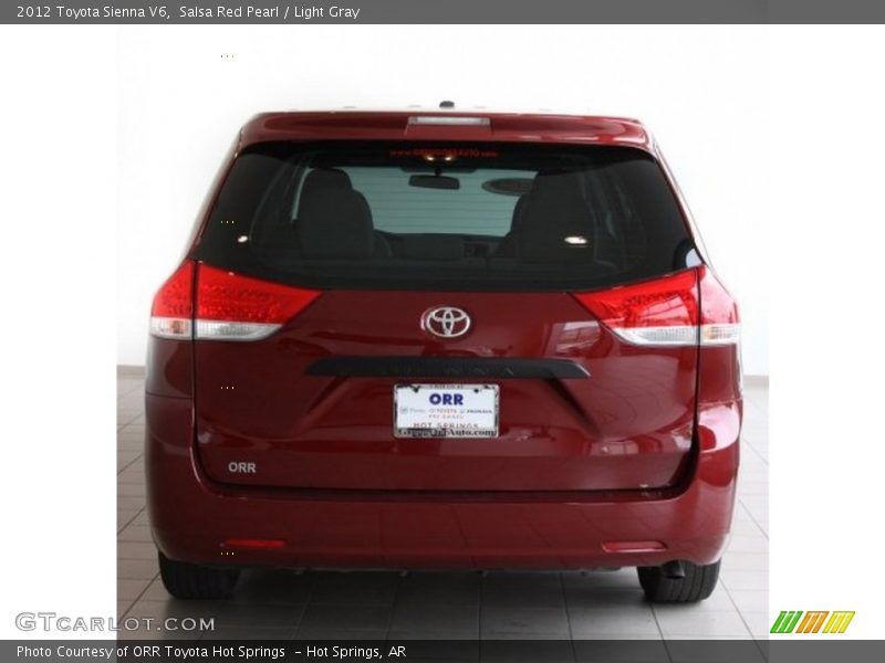Salsa Red Pearl / Light Gray 2012 Toyota Sienna V6
