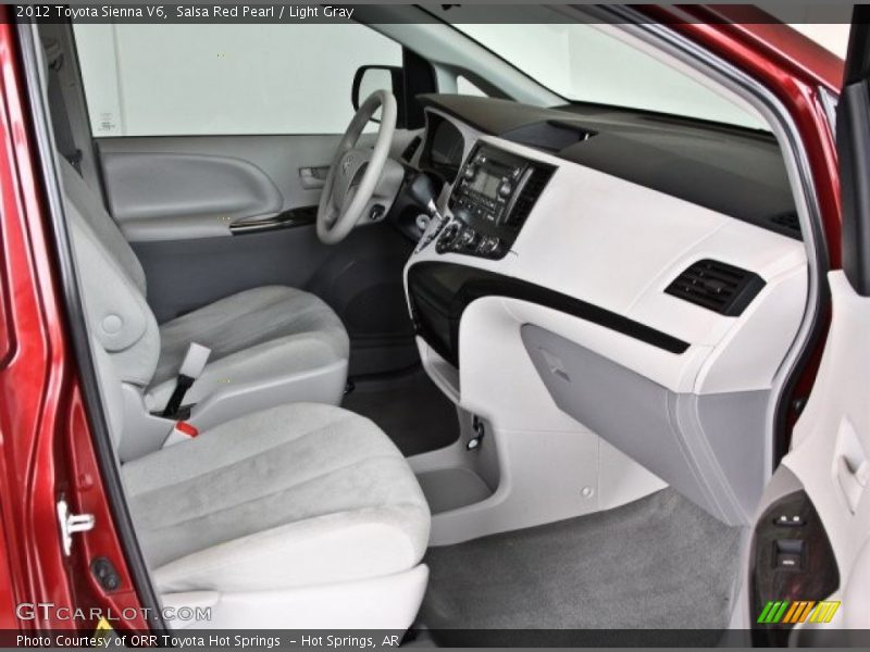 Front Seat of 2012 Sienna V6