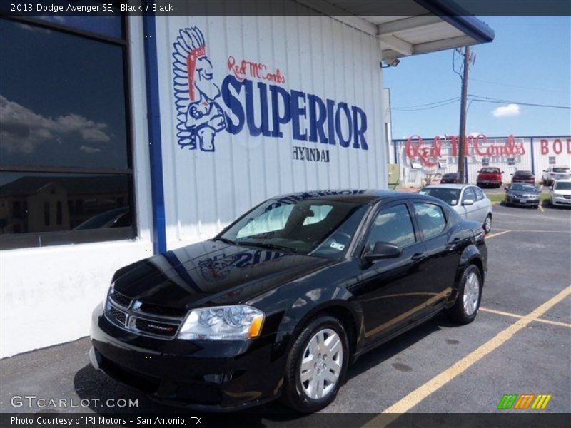 Black / Black 2013 Dodge Avenger SE