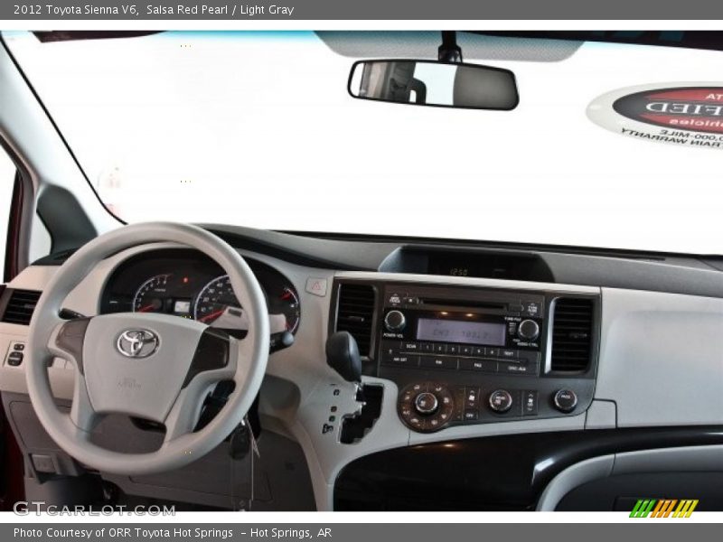 Dashboard of 2012 Sienna V6