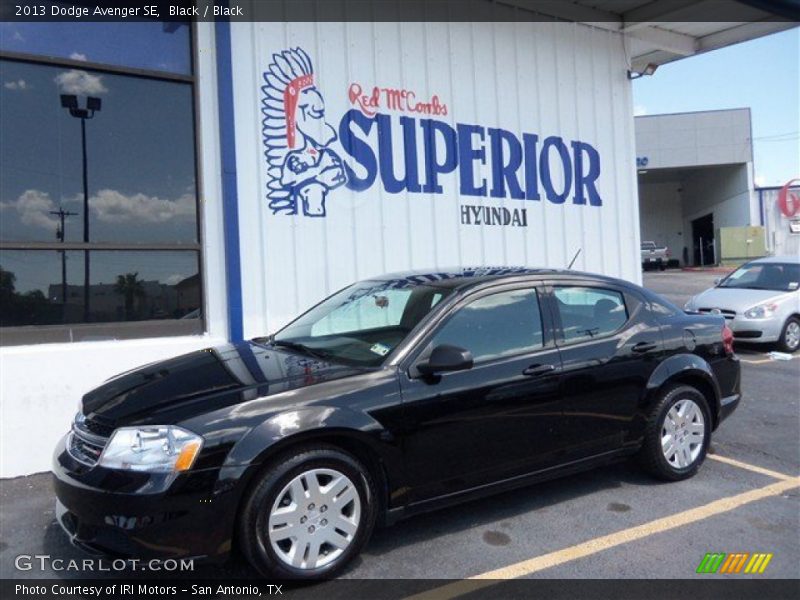 Black / Black 2013 Dodge Avenger SE