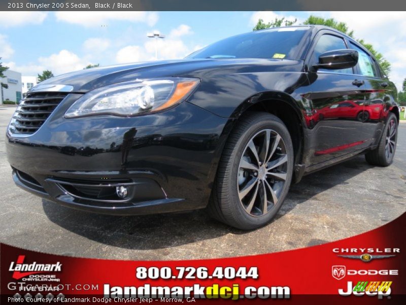 Black / Black 2013 Chrysler 200 S Sedan