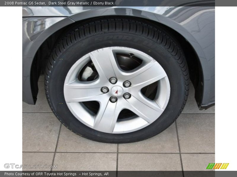 Dark Steel Gray Metallic / Ebony Black 2008 Pontiac G6 Sedan