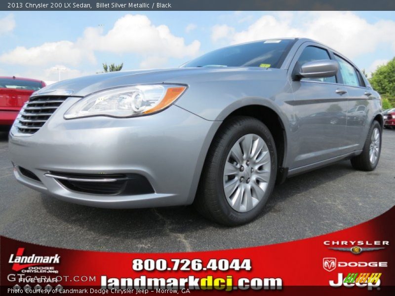 Billet Silver Metallic / Black 2013 Chrysler 200 LX Sedan