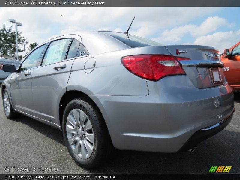 Billet Silver Metallic / Black 2013 Chrysler 200 LX Sedan