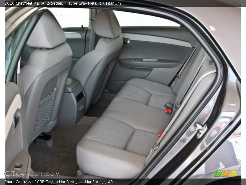 Rear Seat of 2010 Malibu LS Sedan
