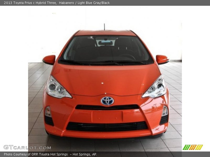 Habanero / Light Blue Gray/Black 2013 Toyota Prius c Hybrid Three