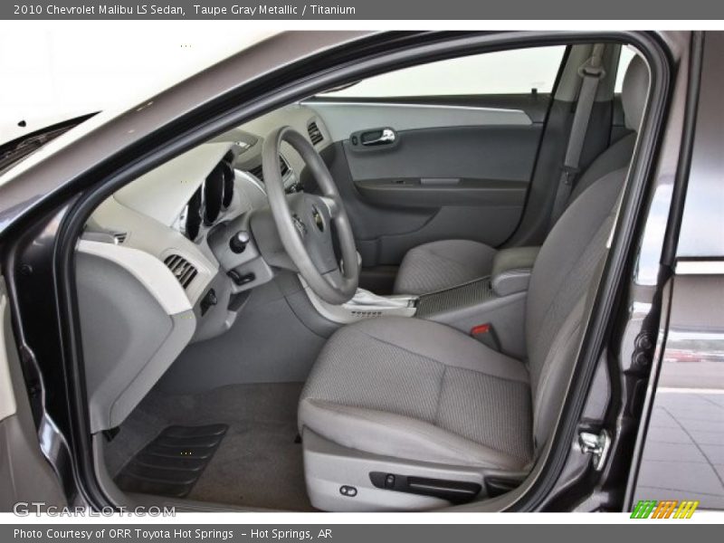 Front Seat of 2010 Malibu LS Sedan