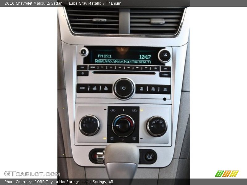 Controls of 2010 Malibu LS Sedan