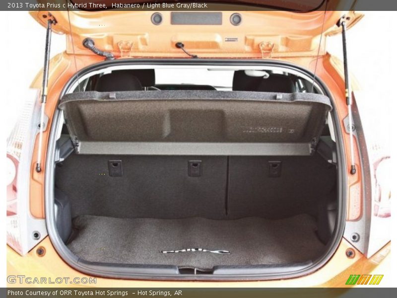 Habanero / Light Blue Gray/Black 2013 Toyota Prius c Hybrid Three