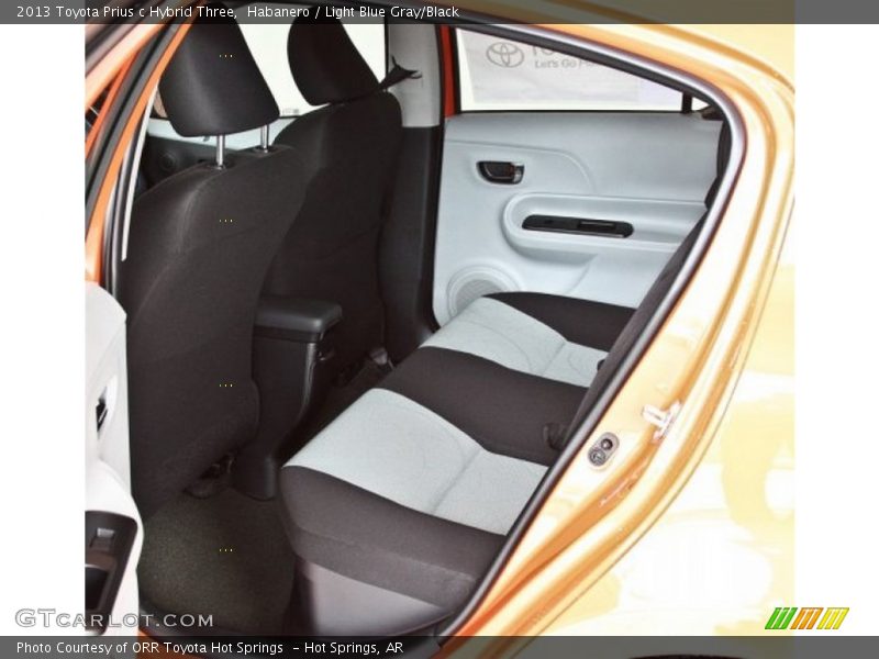 Habanero / Light Blue Gray/Black 2013 Toyota Prius c Hybrid Three
