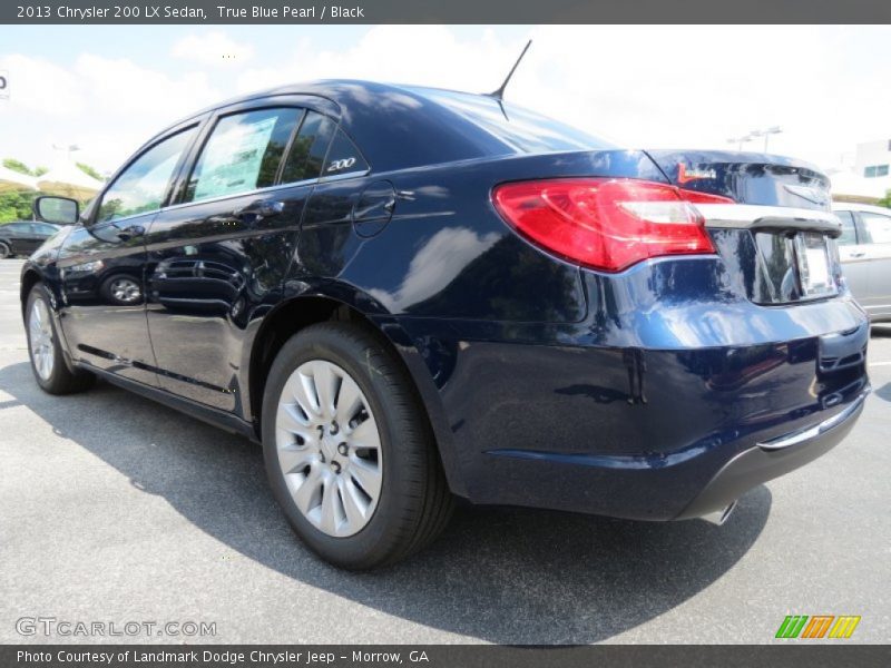 True Blue Pearl / Black 2013 Chrysler 200 LX Sedan