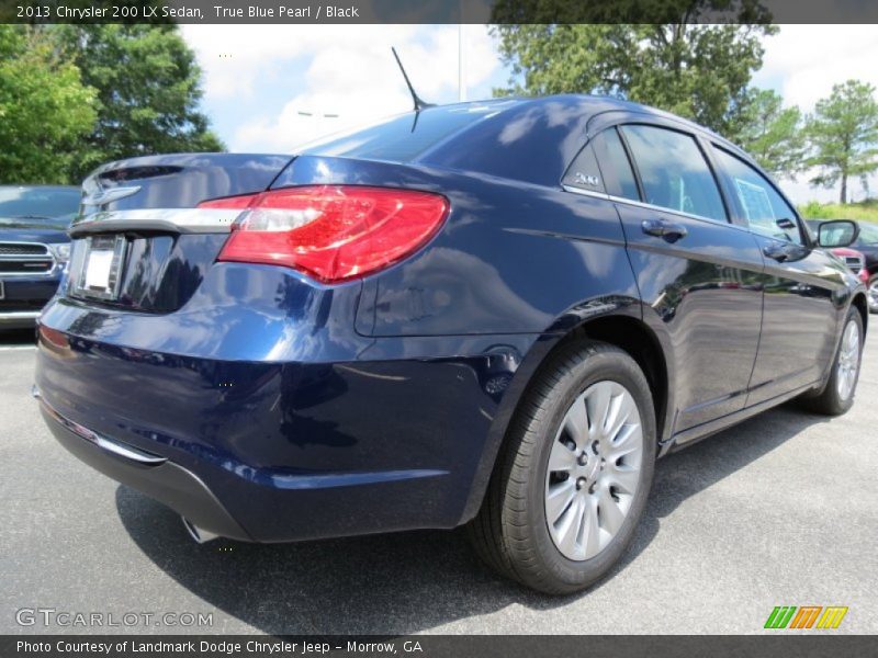 True Blue Pearl / Black 2013 Chrysler 200 LX Sedan
